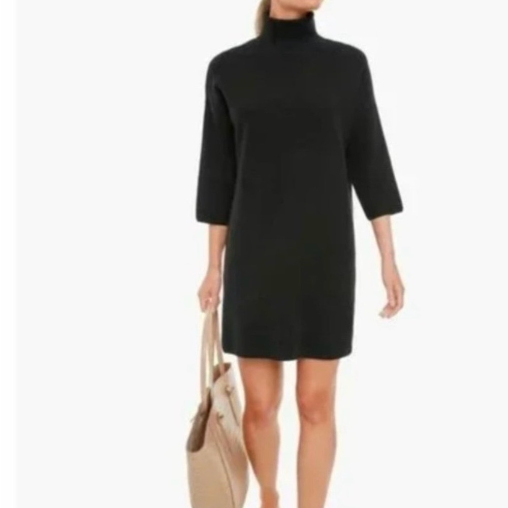 Pomander Place Black Turtleneck Sweater Dress View 2